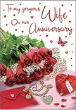 This anniversary card artwork feels like a captured moment on a bedside table in Garston, arranged just before a loved one wakes to find it. A generous cluster of red roses spreads across the foreground, each bloom velvety and full, their petals layered in rich shades of crimson and ruby, as though freshly arranged by a florist who specialises in romantic designs. The roses are cradled by lush greenery, leaves polished and gently curved, adding dimension and a natural frame that softens the composition. Below the blooms, an envelope lies ready to be opened, accompanied by a heart-shaped locket, a strand of delicate pearls, and a small selection of jewellery, their surfaces reflecting soft highlights like candlelight after a celebratory dinner at home near Garston's high street. Tiny heart shapes glimmer across the scene, some solid, some translucent, creating a trail that leads the eye towards beautifully scripted text, the words flowing across the card like a whispered promise. A single butterfly floats within the design, its wings light and airy, adding a touch of enchantment as if symbolising the transformation of love over the years. The lighting is gentle and flattering, casting a warm glow over reds, blush tones, and metallic accents so that every detail feels cherished but never showy. Carefully composed and emotionally resonant, this card illustration mirrors the feeling of receiving a hand-delivered anniversary bouquet in Garston: thoughtful, intimate, and perfect for celebrating a bond that remains strong and radiant.